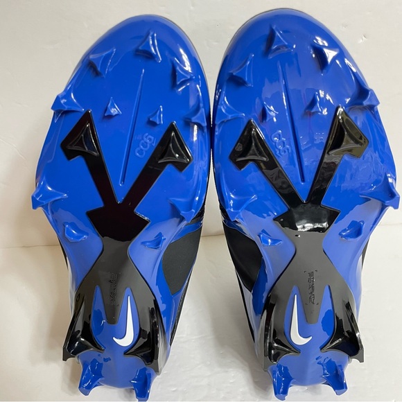 Nike Alpha Menace Pro 3 Football Cleats Sizes 8.5, 10 & 13 CT6649-007 Black Blue - Picture 4 of 6